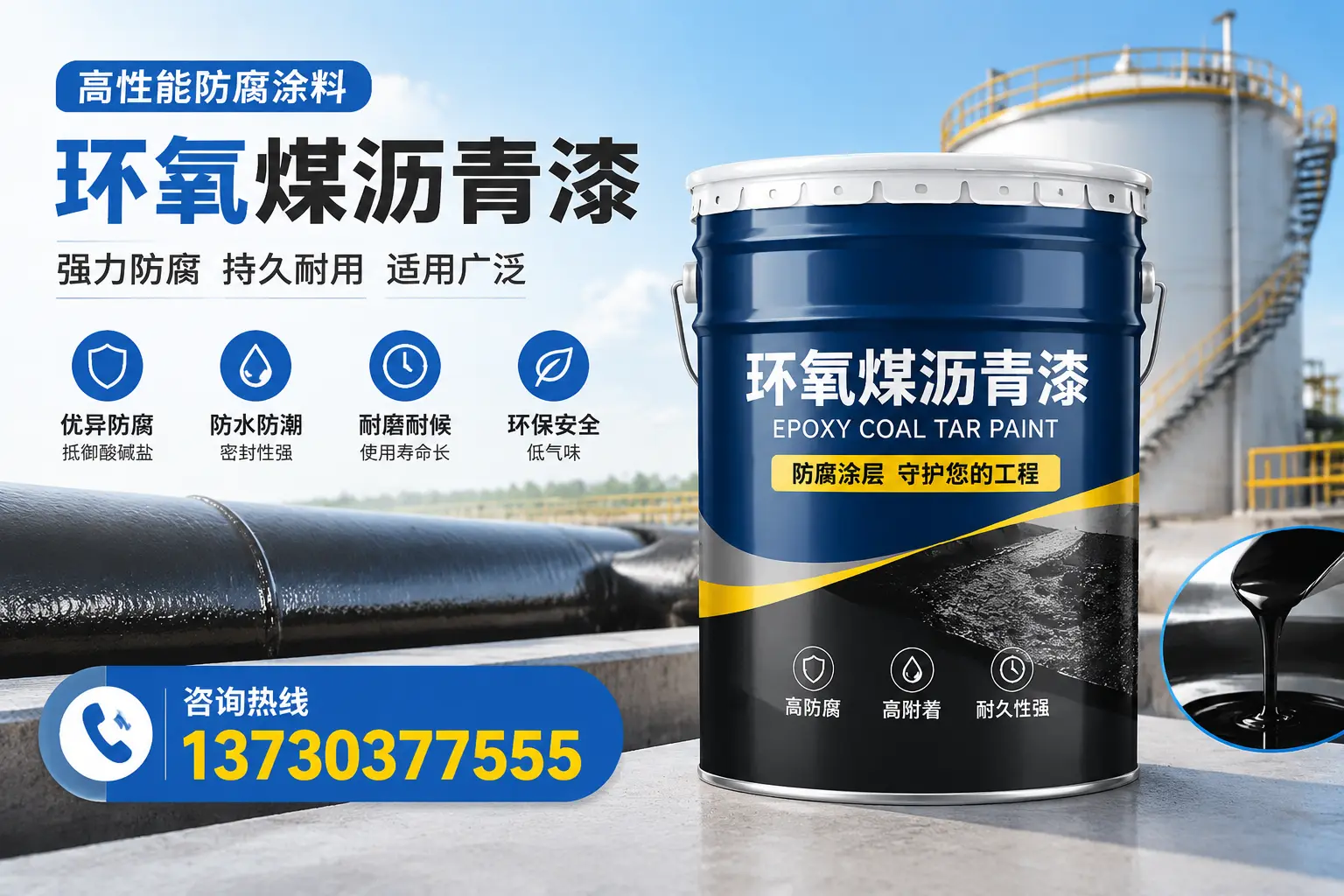 环氧煤沥青漆的耐久性分析，适合加格达奇区的使用场景